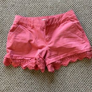 ❗️Maurices coral lace shorts size 3/4❗️
